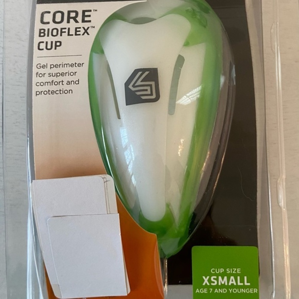 Shock Doctor 201 Core Bio-Flex Protective Athletic Cup.  X-Small-Age 7 & younger